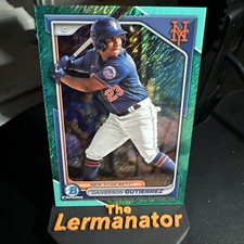2024 Bowman -Chrome Aqua Shimmer Refractor #BCP-59 Daiverson Gutierrez /125 (RC)