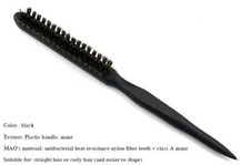 Hairdressing Teasing Comb Brush with Boar Anti-Static Teeth Sectioning Tail 2pcs