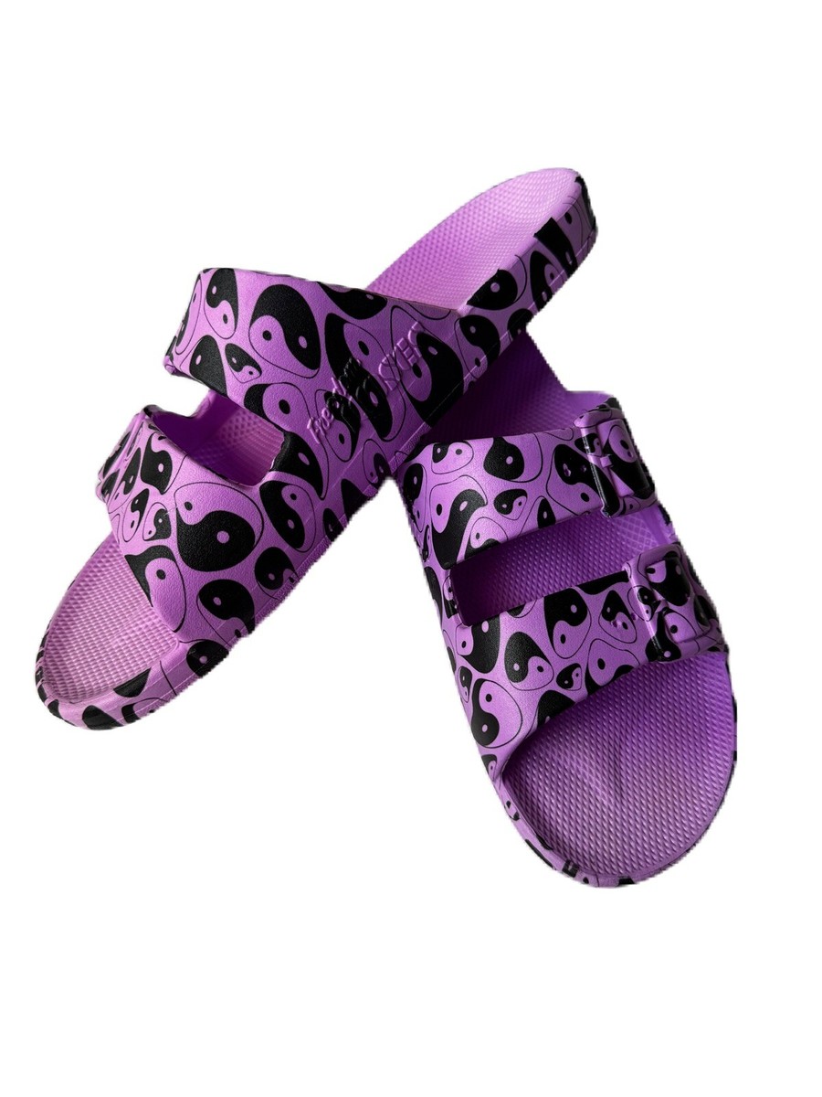 Freedom Moses Women Sandals Size 11-12 New Printed Purple | eBay