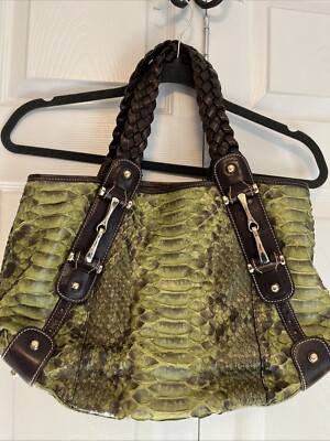 Authentic Rare Gucci Python Hobo Shoulder Bag Pelham Vintage