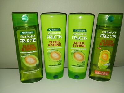 Garnier Fructis Sleek & Shine Smoothing Shampoo & Conditioner  (Bundle Of 2)