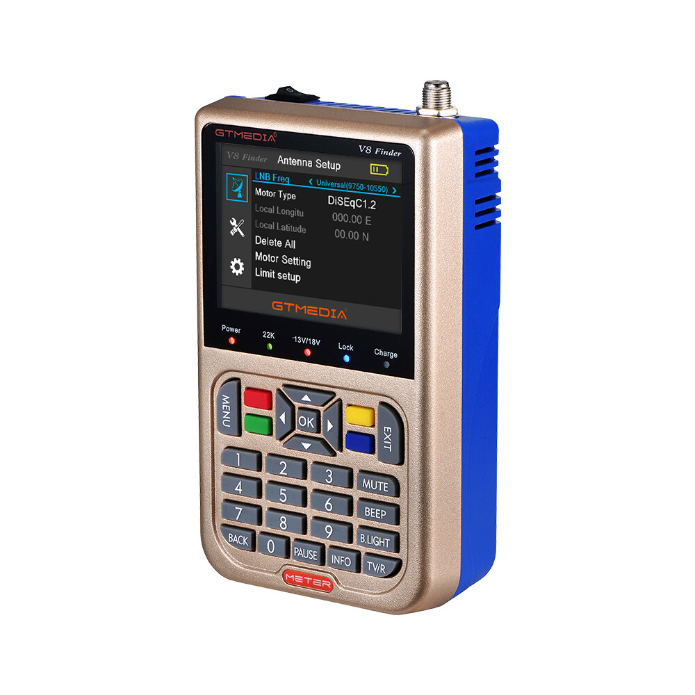 GTMedia V8 Finder Meter 1080P(V73HD)DVBS2/S2X HD Signal Finder MPEG4