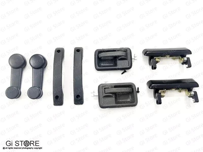 Suzuki Samurai for 86 -93 Window Regulator In + Outside Crank Pull Door Handles - Image 3 of 4