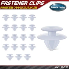 20Pcs 9mm Nylon Rocker Trim Panel Retainer Clips for Mitsubishi Montero 2001-On