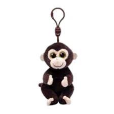 TY Beanie Baby (Beanie Bellies) - MATTEO the Monkey (Key Clip - 4 inch) MWMTs