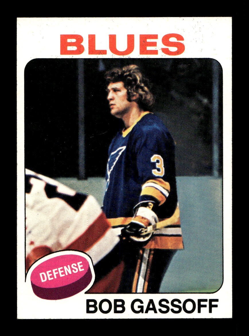 1975 76 Topps #58 Bob Gassoff Blues NEAR MINT *a8