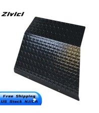 Fit EZGO TXT/PDS Golf Cart Black Alum Diamond Plate Front Bumper Shock Cover