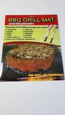 BBQ GRILL MAT set of 2 sheets, Reusable, Non-stick, Make Grilling Easy BBQ!