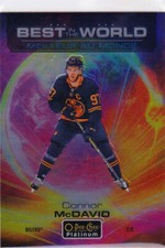 2020-21 O-Pee-Chee OPC Platinum Best in the World #BW-1 Connor Mcdavid