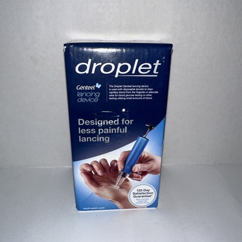 Droplet Genteel Lancing Device Designed For Less Painful Blood Draw For Diabetes eBay