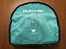 Dakine EQ Duffle 51L Bag Black Flower Motif Collapsible Easy Travel Partner EUC