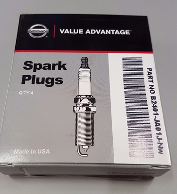 NEW NISSAN VALUE ADVANTAGE SPARK PLUGS(B2401-JA01JNW) SET OF 4 | eBay
