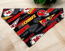 Kansas City Dog Bandana OVER THE COLLAR KC Chiefs Bandanas Football Superbowl