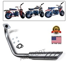 Exhaust Header for: Coleman Powersports CT200U-EX , CT200U, BT200X mini bike.