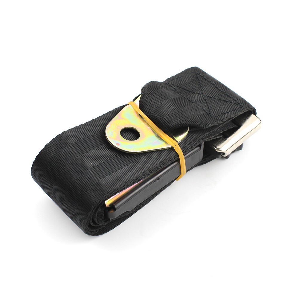 2x 2 Point Reliable Adjustable Black Lap Seat Belt For RV sofa seat