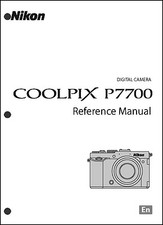 Nikon CoolPix P7700 Digital Camera User Guide Instruction Manual
