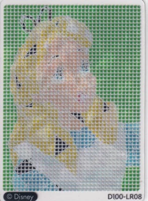 Biglietto Joyful Disney 100 anni reticolo double face D100-LR08 Alice nel paese delle meraviglie