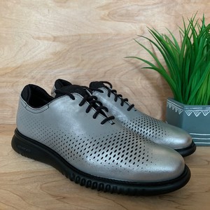 cole haan metallic oxfords