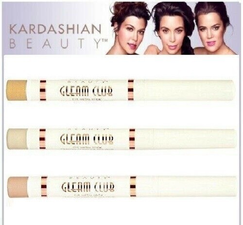 3 PACK KARDASHIAN BEAUTY GLEAM CLUB EYE SHADOW/ METAL STICK CRAYON *NEW* - Picture 2 of 4