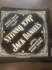 Jack Daniels Whiskey Ride Home Bandana/scarf/face Cover/Large 21 1/4 X 21 1/4