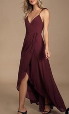 NWT Lulus Here’s To Us Maxi Wrap Dress Size Xs