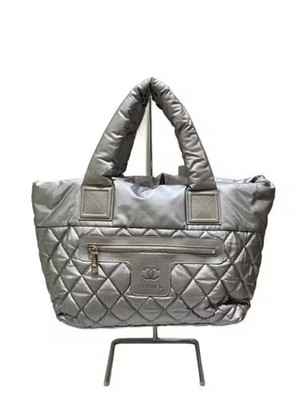 CHANEL/Cracked Handle/Coco Cocoon PM/Small/Handbag/SLV