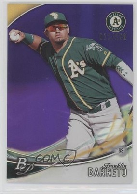 2016 Bowman Platinum Top Prospects Purple 71/250 Franklin Barreto #TP-FB 0m8