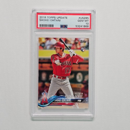 2018 Topps Update Shohei Ohtani RC #US285 PSA 10 GEM MINT Rookie @9H