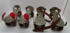 Two Pairs of Vintage Metal Roller Skates