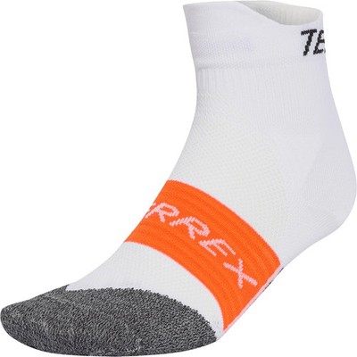 adidas Terrex HEAT.RDY Trail Agravic Crew Running Socks White Cushioned Support
