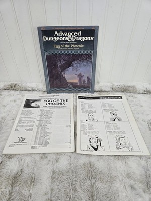 Egg of the Phoenix Advanced Dungeons Dragons I12 Original 1987 edition  TSR