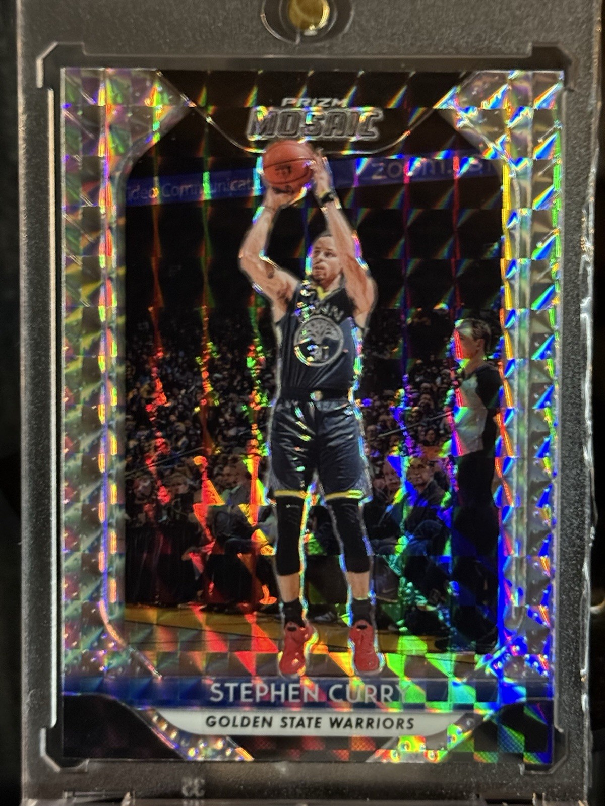 2018-19 PANINI MOSAIC #90 SILVER MOSAIC PRIZM STEPHEN CURRY *SP