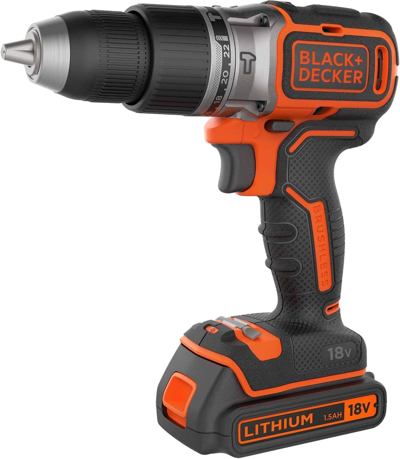 Trapano/Avvitatore a percussione Black & Decker  18V Litio + valigetta + 2 batt