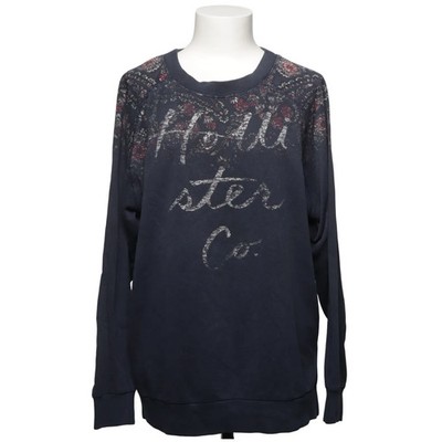 Hollister, Sweatshirt, Größe: M, Blau, Baumwolle/Polyester, Print, Damen #DAE
