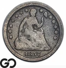 1857 Seated Liberty Half Dime