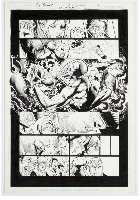 Bennett TERROR TITANS 1 pg 11 FEVER DEFEATS STAR SPANGLED KID (MISS MARTIAN)