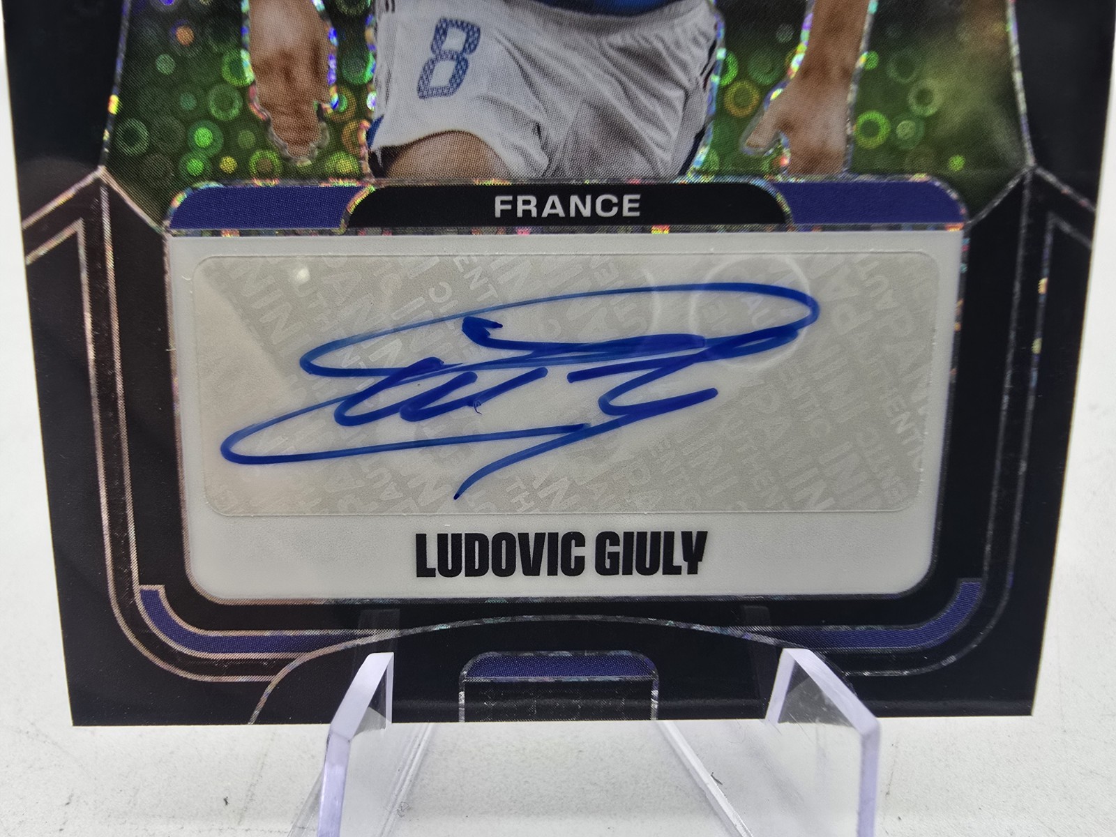 2026 Panini Prizm World Cup Ludovic Giuly Breakaway Black Auto 1/1  One of One view 3