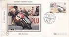 Isle of Man 1982 Mike Hailwood Benham Silk FDC special cancel unaddressed damage