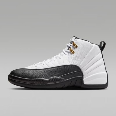 Nike Air Jordan Retro 12 XII Taxi 2025 Black White Gold CT8013-117
