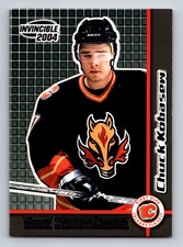 2003-04 Pacific Invincible #6 CHUCK KOBASEW New Sensations Calgary Flames