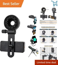 Telescope Phone Adapter Universal Cell Phone Mount for Binoculars Monocular