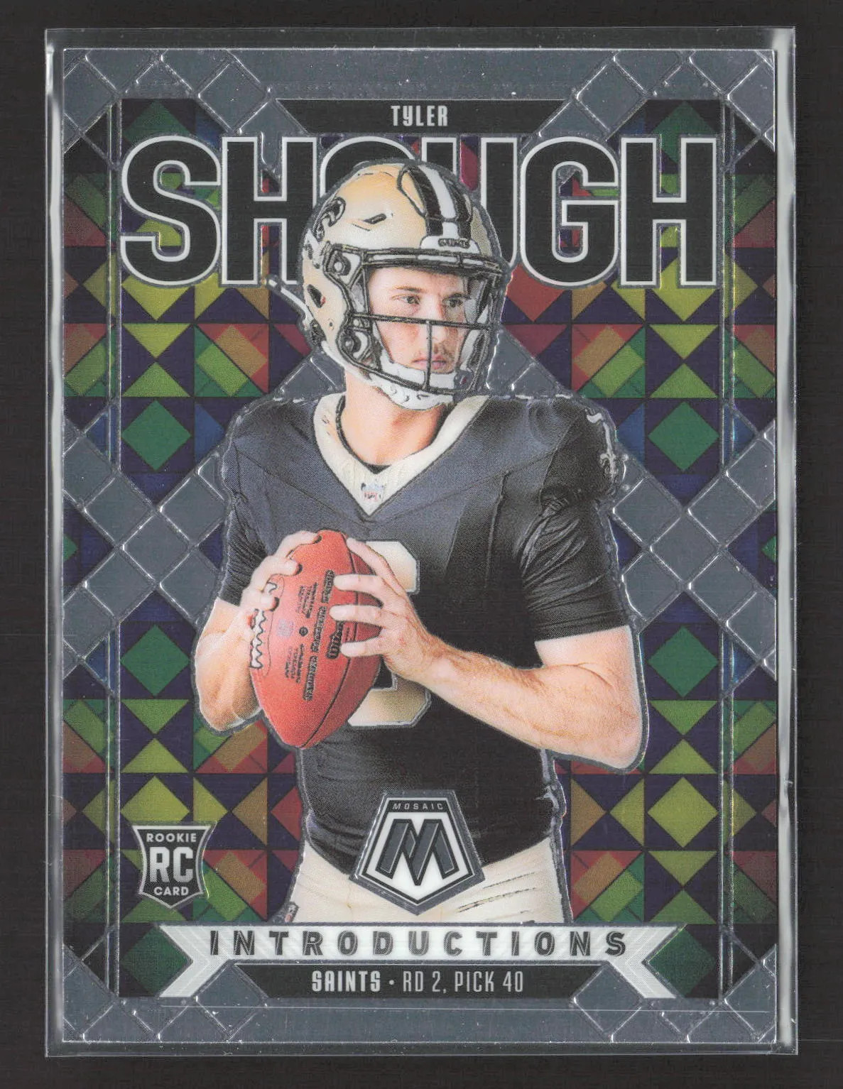 2025 Panini Mosaic Mosaic Introductions Tyler Shough #9 RC