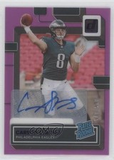 2022 Panini Clearly Donruss Rated Rookie Purple /175 Carson Strong #61 Auto z5b