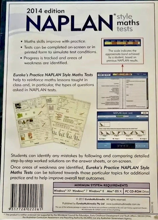 Naplan Year 5 Maths Test 2014 Edition PC CD-ROM Australian Educational Software - Image 2 of 3