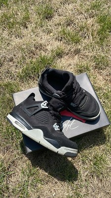 Jordan Air Jordan 4 Retro Black Cat Black/Gray/Red DV0583-006 Nubuck Teens