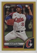 2023 World Baseball Classic Gold Rainbow Foil 12/50 Roenis Elias Elías #71 10pz