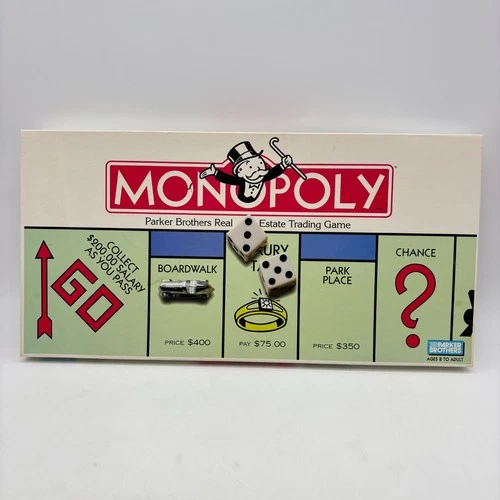 VINTAGE Monopoly 1996 COMPLETE Classic Board Game Parker Brothers 90's