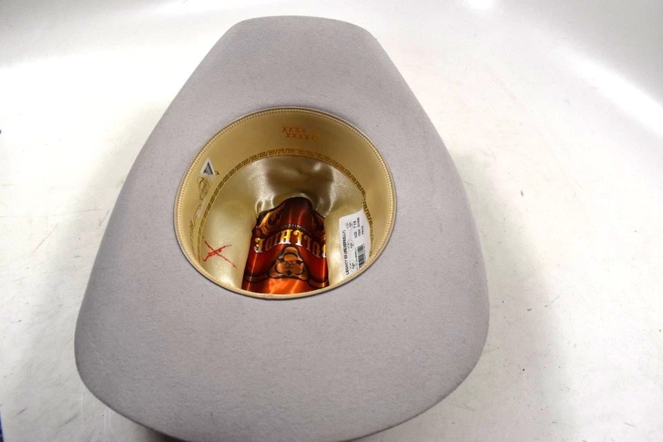 Sombrero de Vaquero Bullhide Legacy 8 X Silverbelly Western 7 1/8 Estilo 0518SB Foto 4 de 4