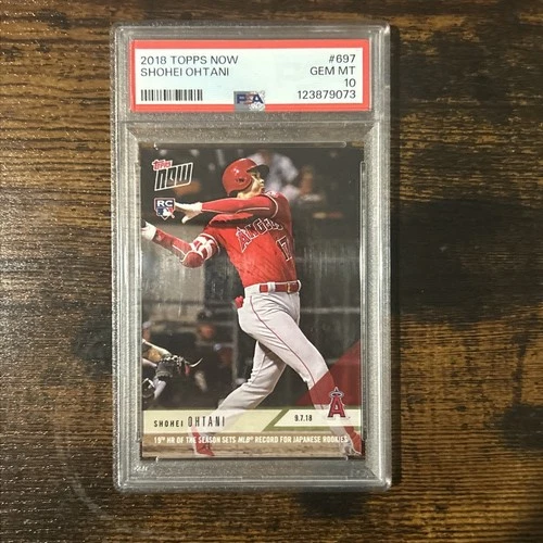 Shohei Ohtani - 2018 Topps Now #697  - RC Rookie Card - PSA 10 Gem Mint
