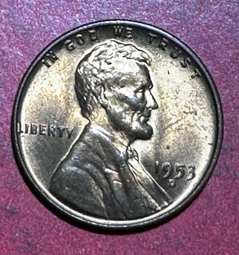 1953D Choice Uncirculated LINCOLN CENT "FULL RED" "Denver" Coin!